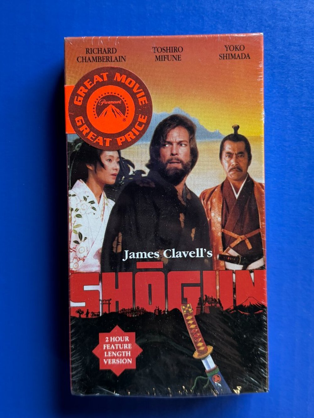 James Clavell’s Shogun (VHS 1980, Feature Length Version) SEALED Historical Epic